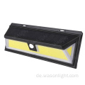 WASON Großhandel Custom 950 Lumen wasserdichte drahtlose Kobtralbewegungssensor aktiviertes Licht im Freien Solarantrieb mit LED -Wandleuchten